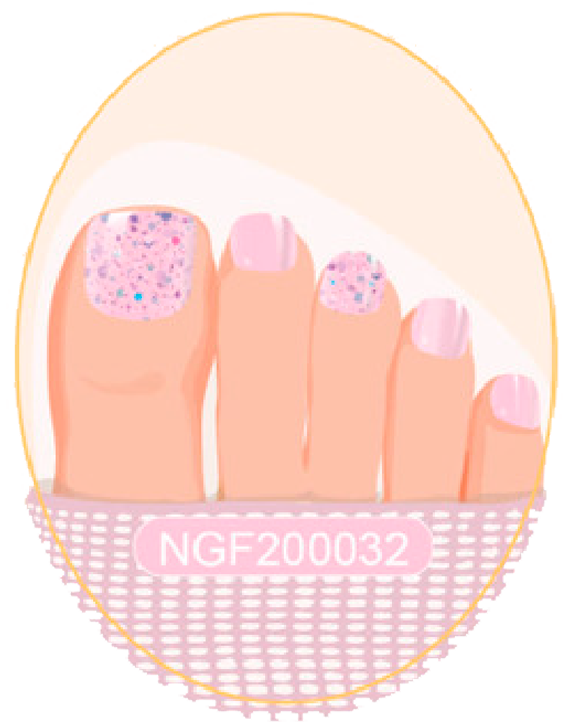 Uñas en Gel Semicurado x20 unidades / NGF-032